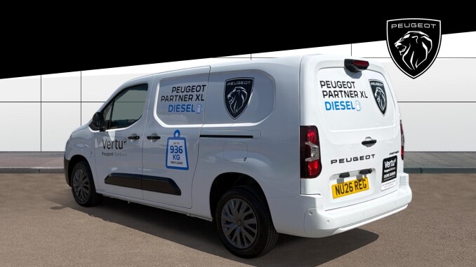 Peugeot Partner Xl Diesel 1.5 BlueHDi 100 Asphalt Van - Image 2